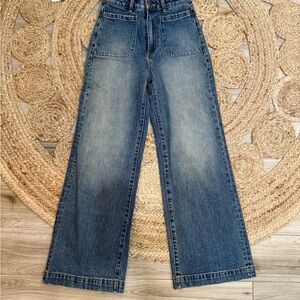 Rollas High-Rise Wide-Leg Women’s Jeans - Blue Denim